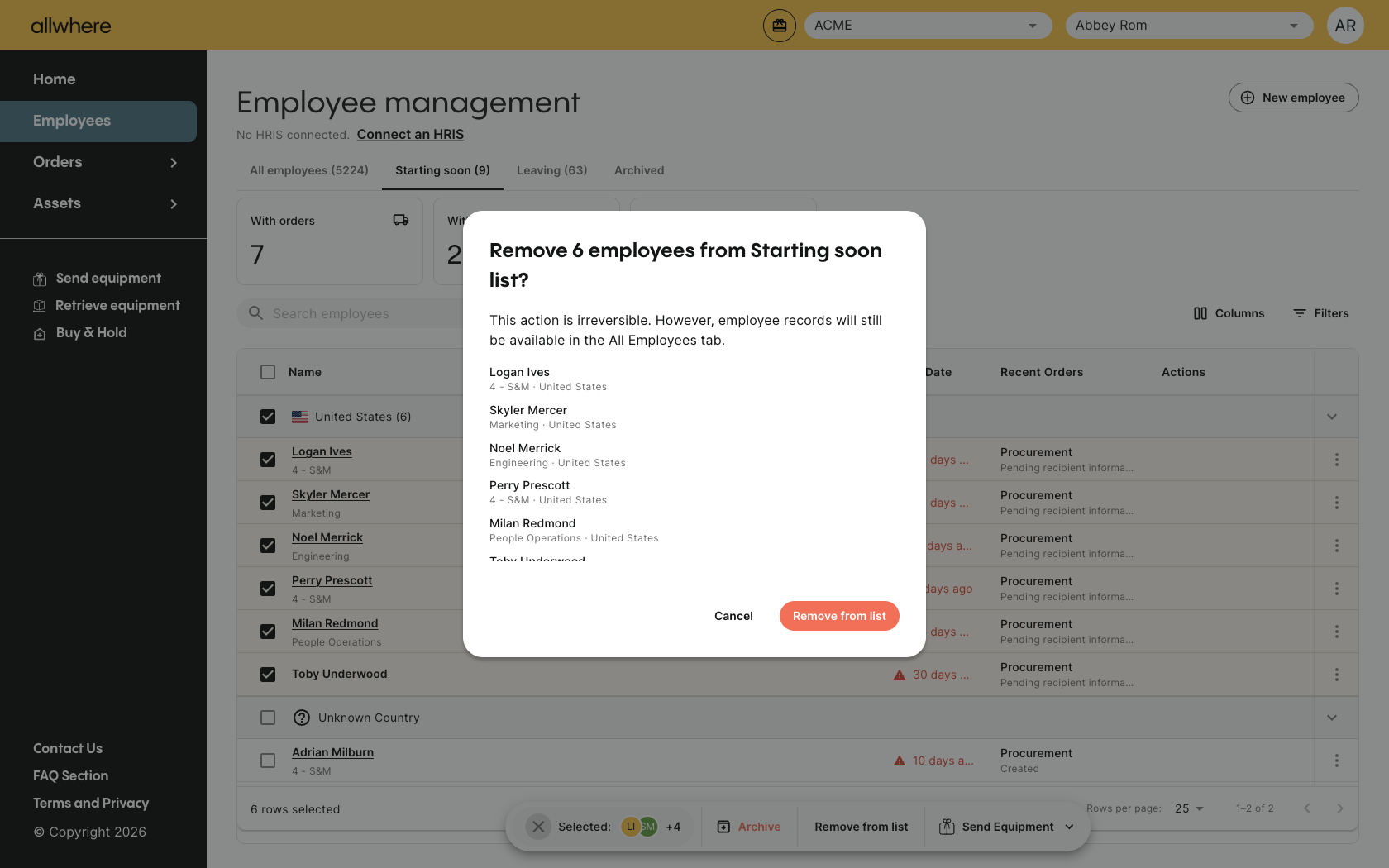 09 remove from list dialog